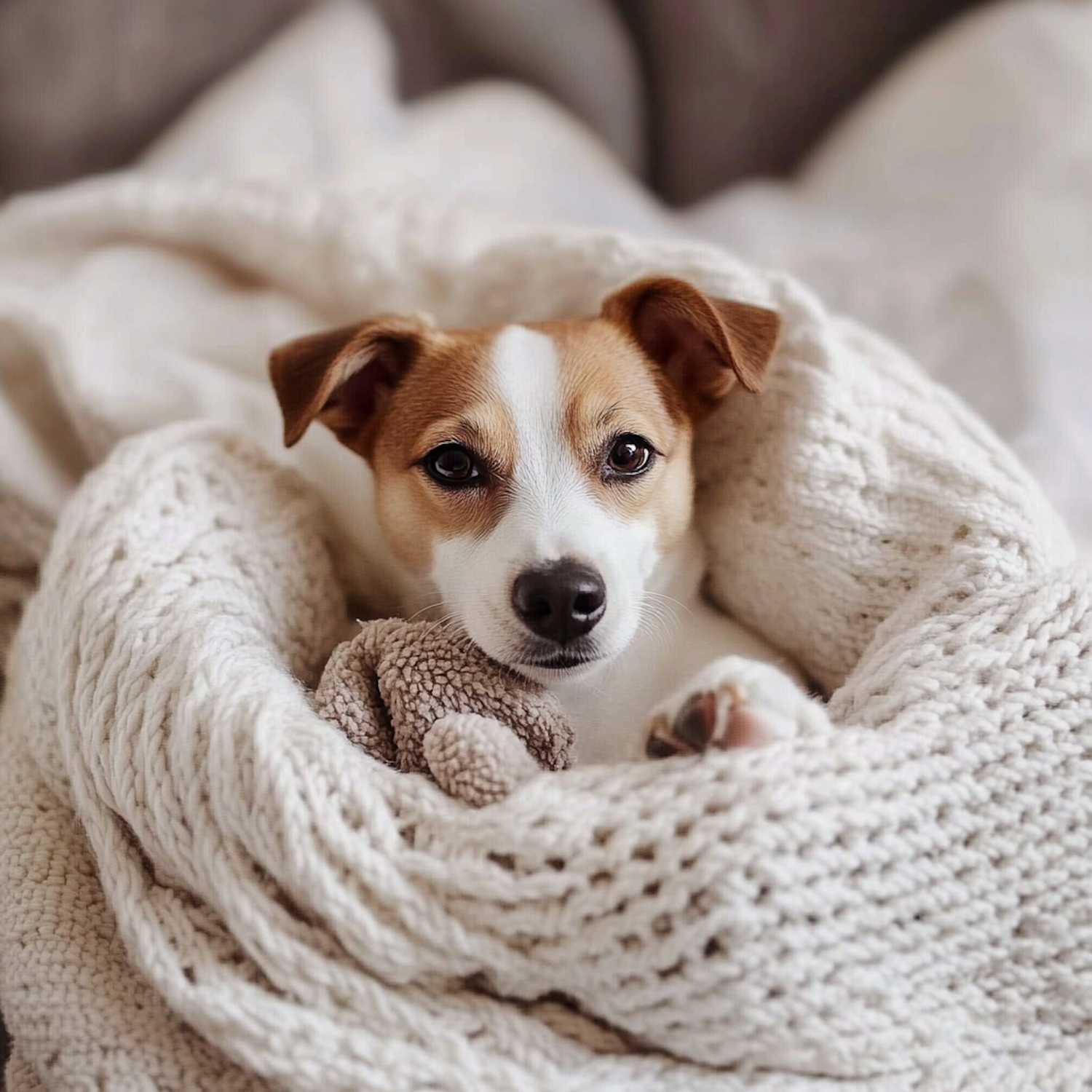 Cozy Jack Russell Terrier