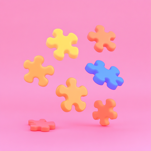 Floating Puzzle Pieces