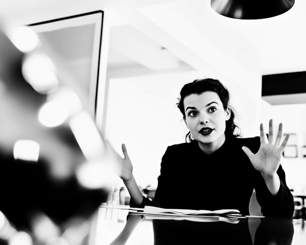 Expressive Woman Speaking