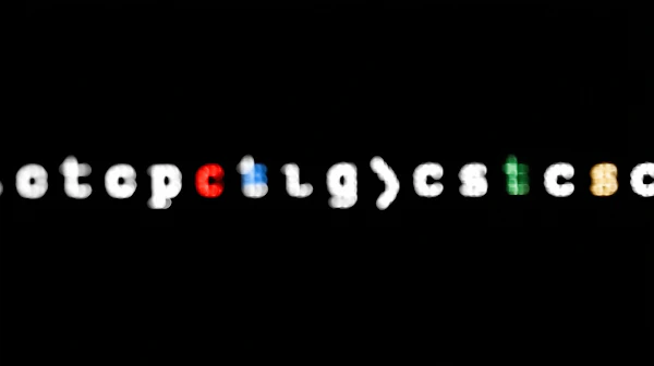 Colorful Blurred Text