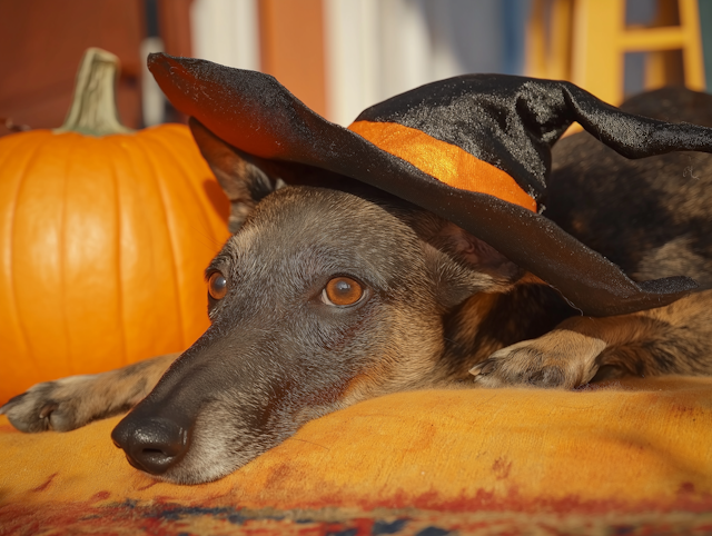 Dog in Halloween Costume