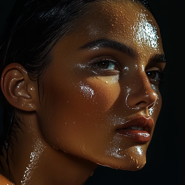 Dewy Portrait Close-Up