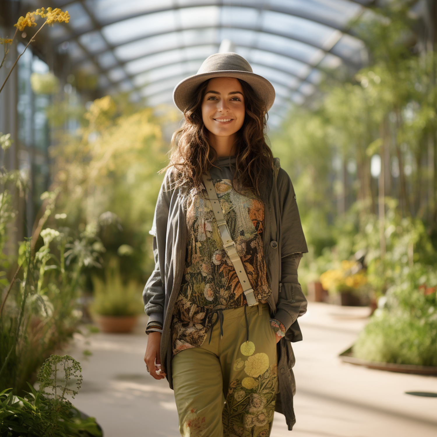 Woman in Conservatory