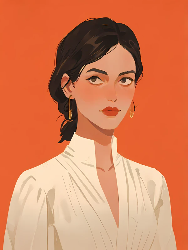 Stylized Woman Illustration