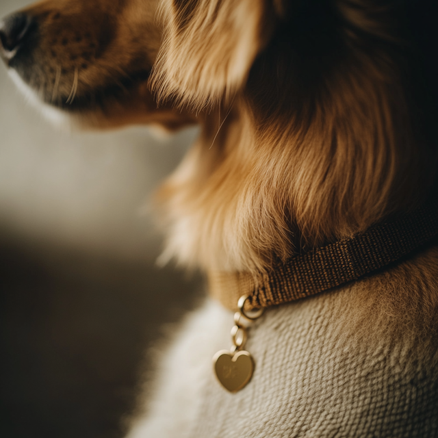 Close-up of Dog with Collar