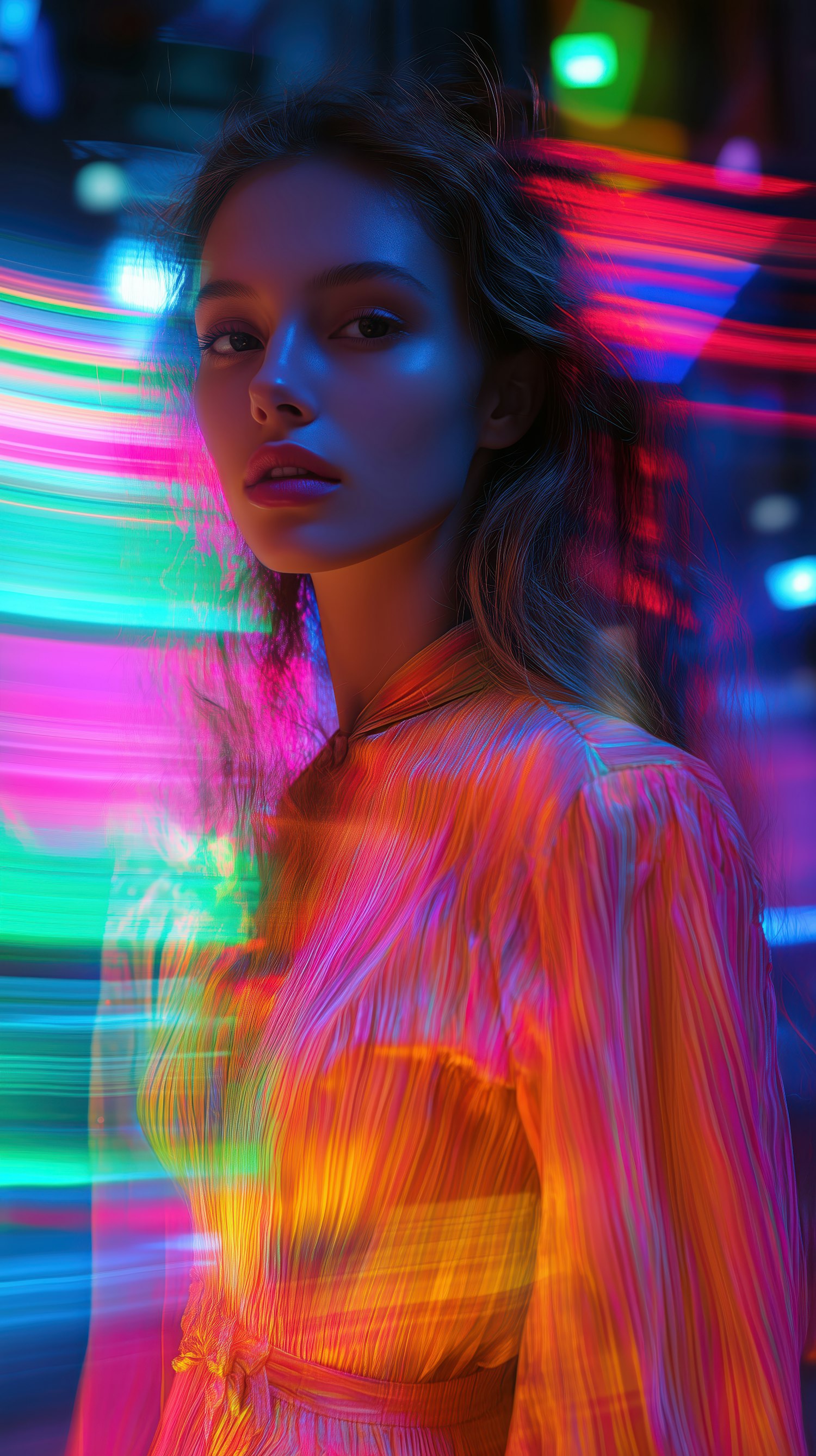 Neon Contemplation