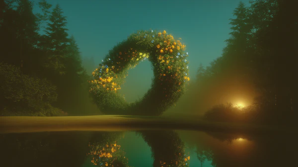 Floating Floral Structure