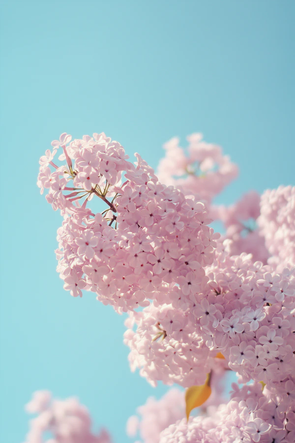 Pink Lilacs in Spring