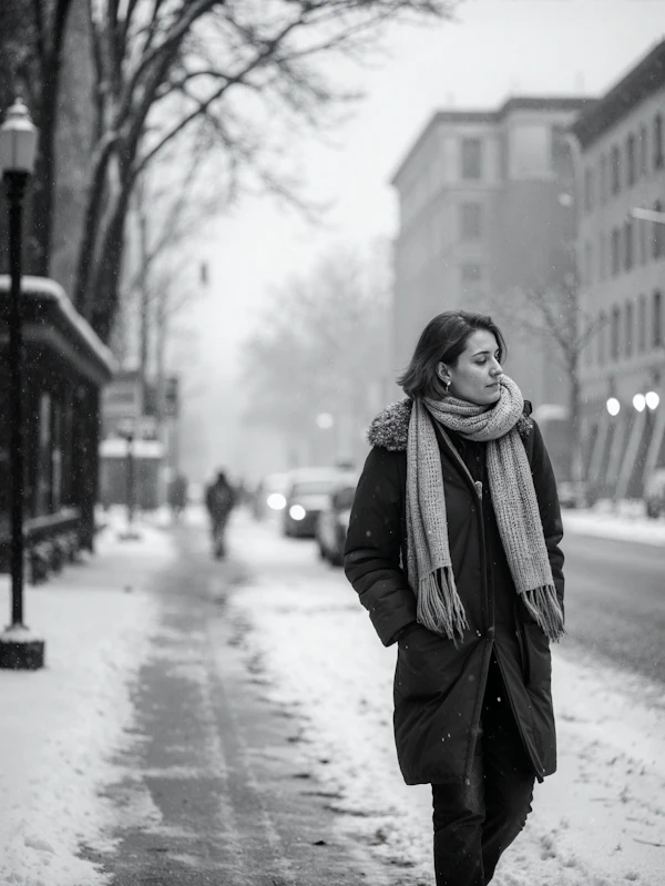 Winter Walk in the City