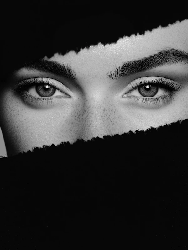 Mysterious Eyes Close-Up