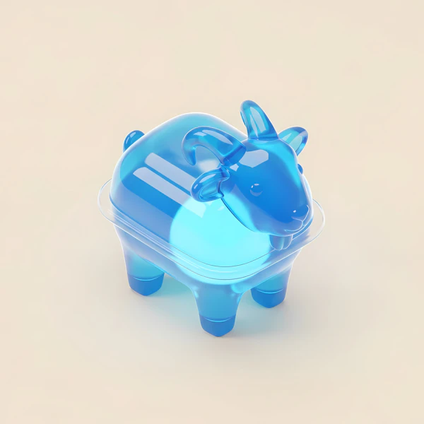 Translucent Blue Goat