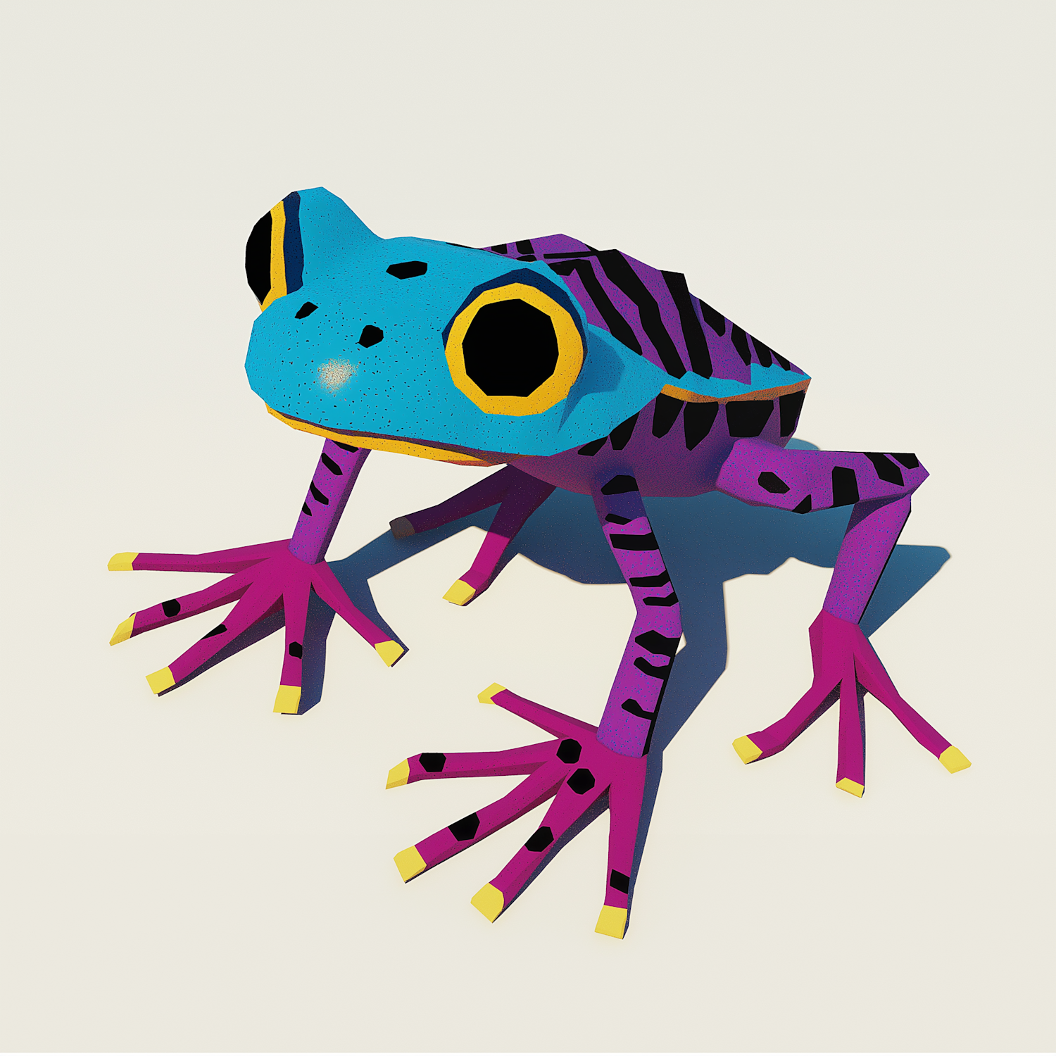 Colorful Stylized Frog