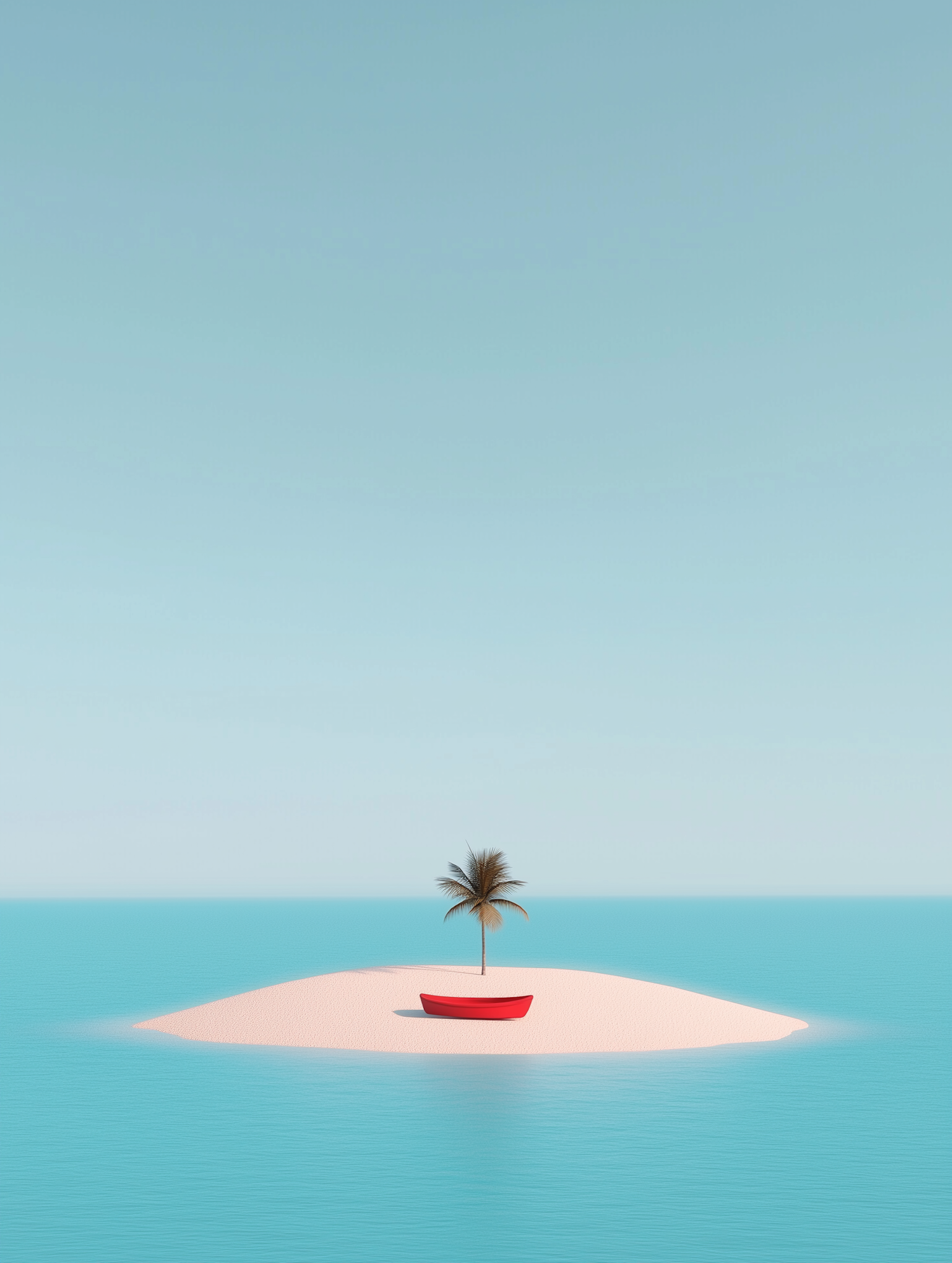 Serene Island and Red Boat