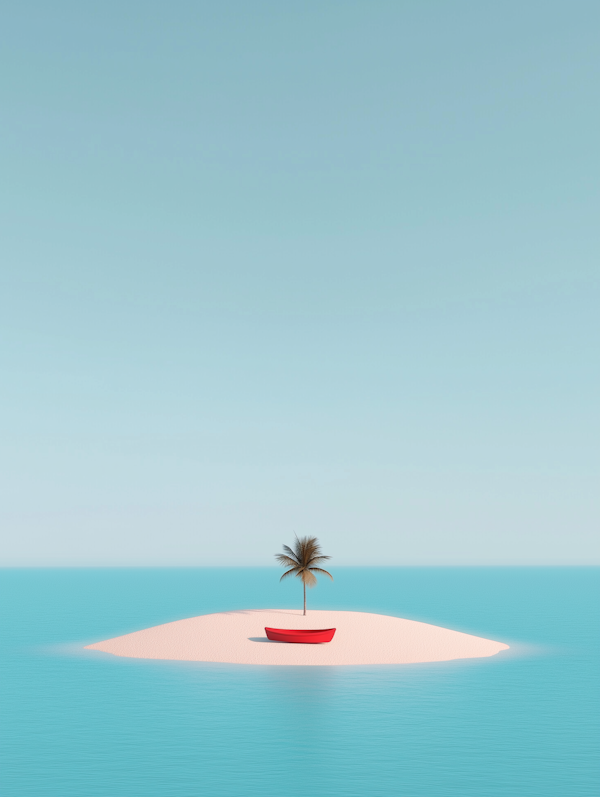 Serene Island and Red Boat