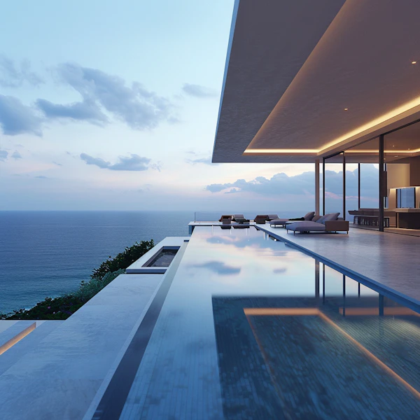 Luxurious Modern House with Infinity Pool