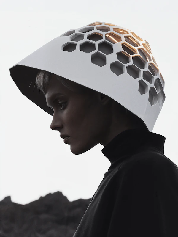 Futuristic Helmet Profile
