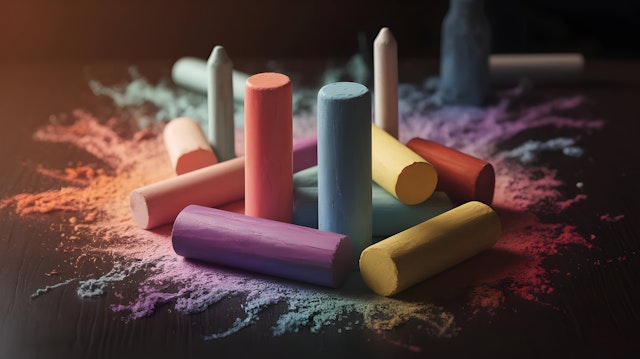 Colorful Chalk Display