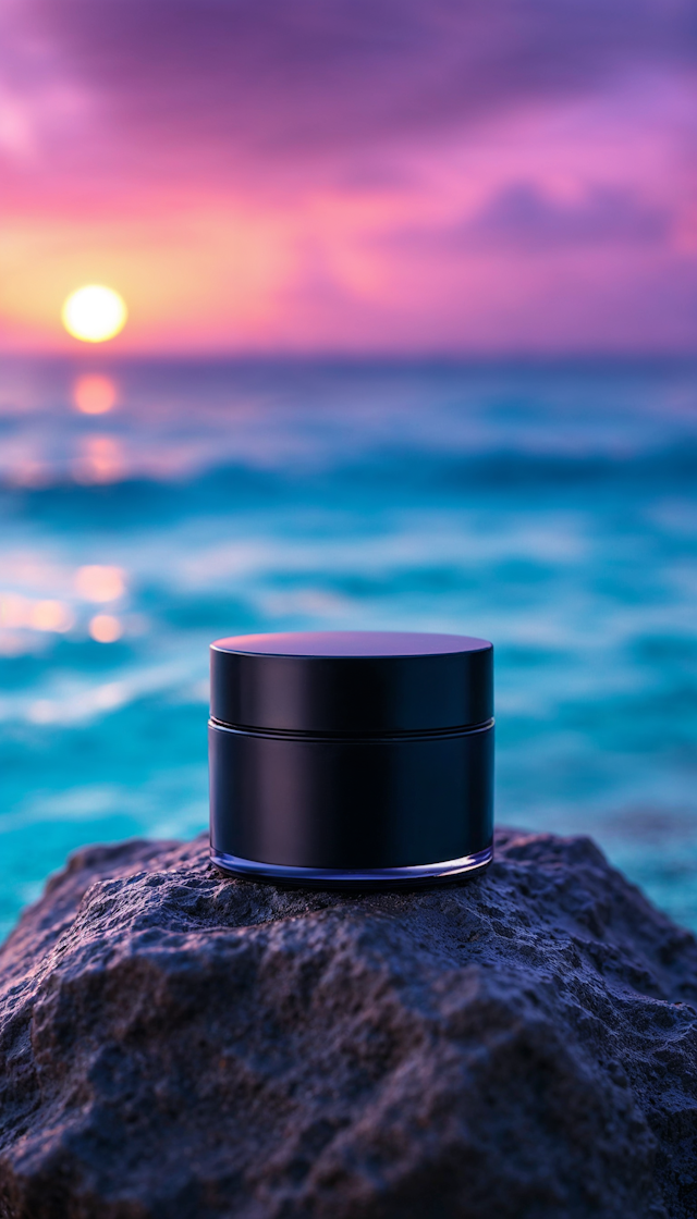 Sleek Container at Sunset