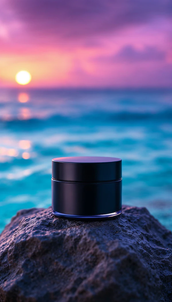 Sleek Container at Sunset