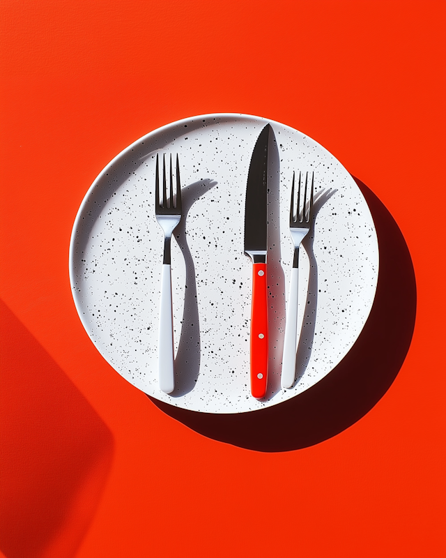 Minimalist Cutlery Arrangement