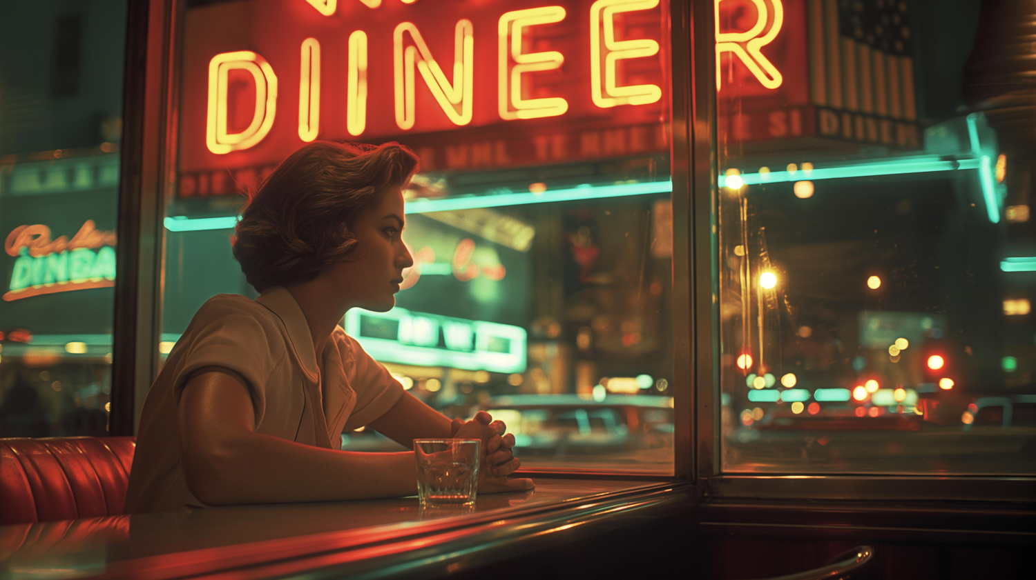 Woman at a Diner