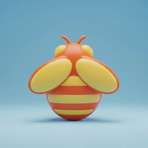Cartoon Bee Rendering