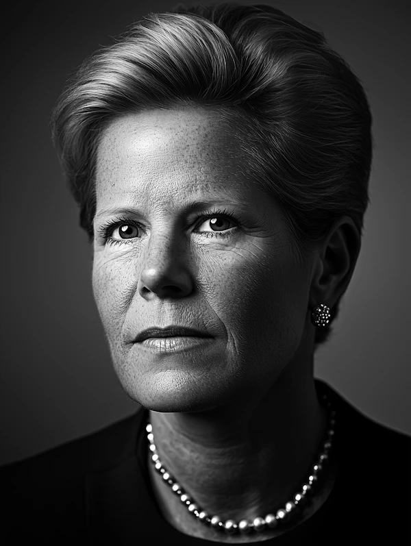 Black and White Portrait of a Woman