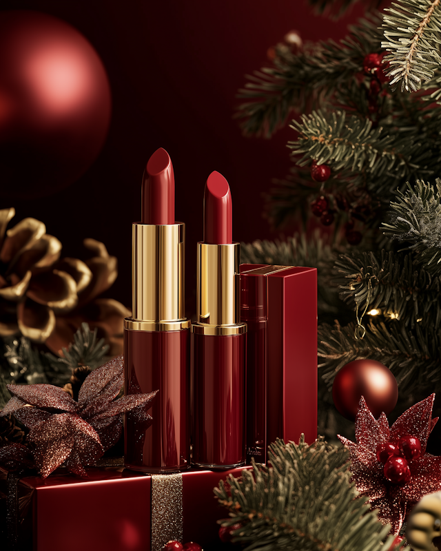 Festive Lipstick Display