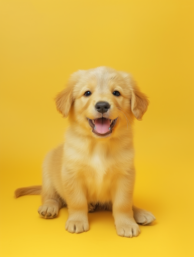 Joyful Golden Retriever Puppy