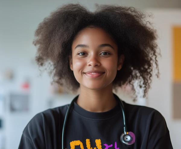 Young Woman in Healthcare Setting