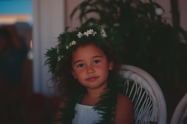 Girl with Floral Crown