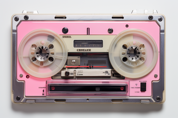 ENIFEL Vintage Pink Reel-to-Reel Tape Recorder