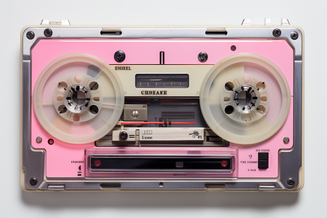 ENIFEL Vintage Pink Reel-to-Reel Tape Recorder