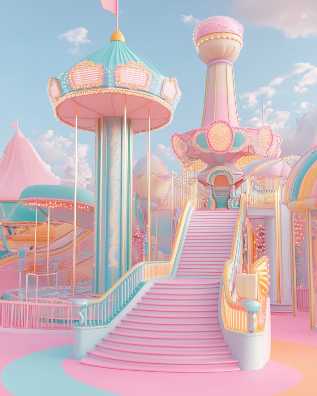 Whimsical Amusement Park