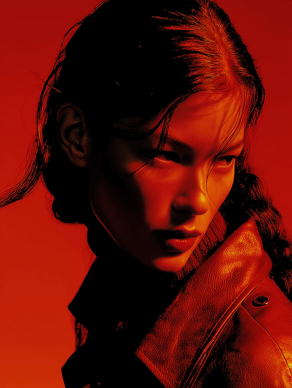 Dramatic Red Portrait