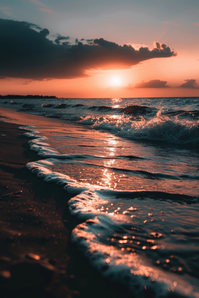 Serene Beach Sunset