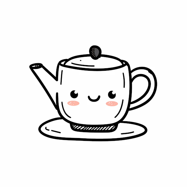 Smiling Teapot Art