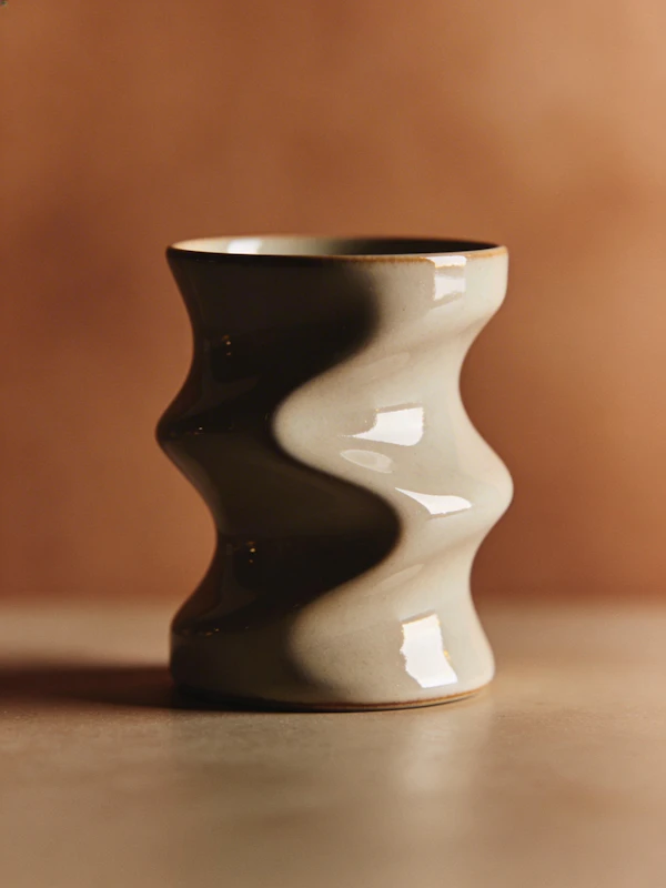 Wavy Ceramic Cup