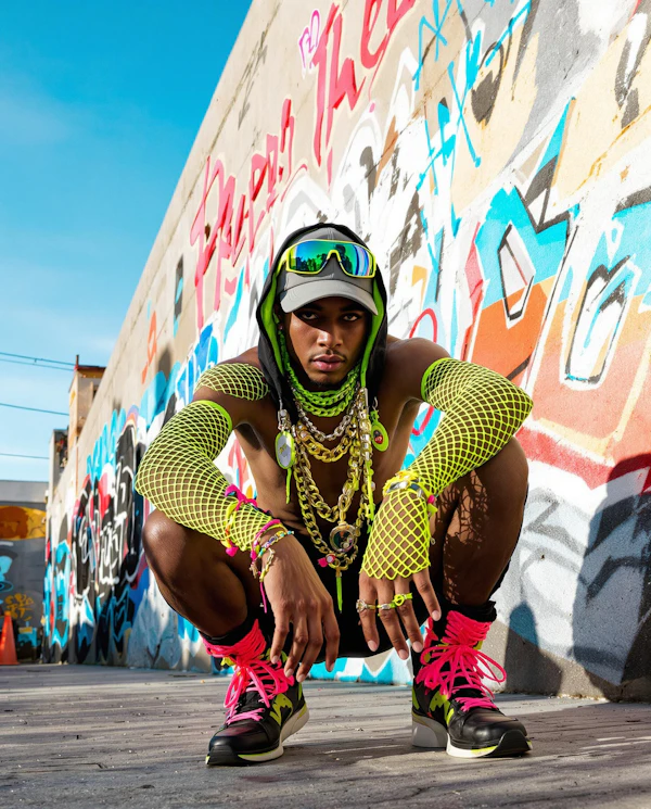 Urban Graffiti Portrait