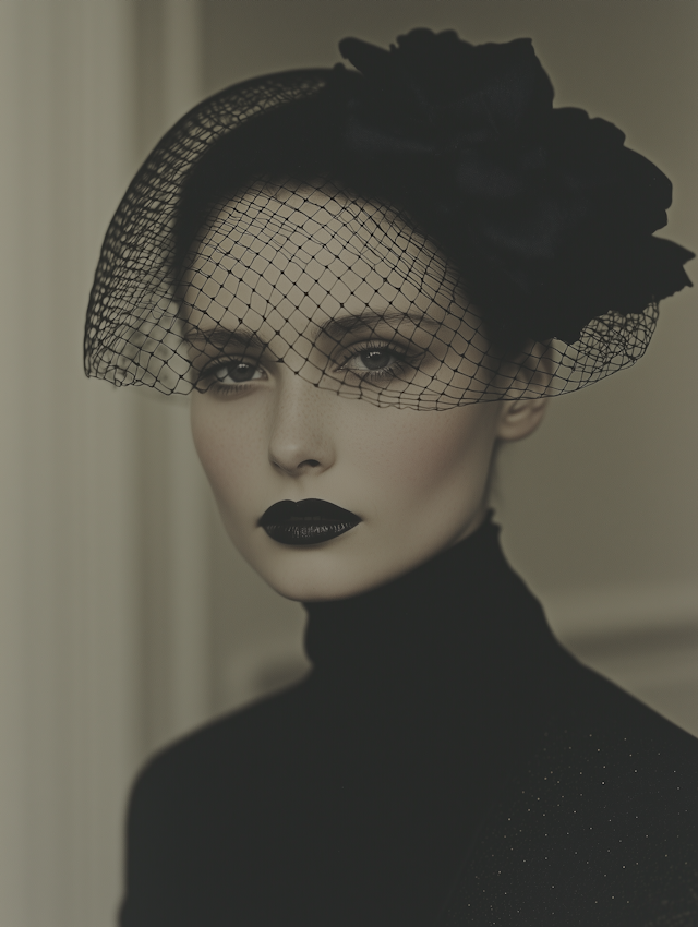 Elegant Portrait with Veil