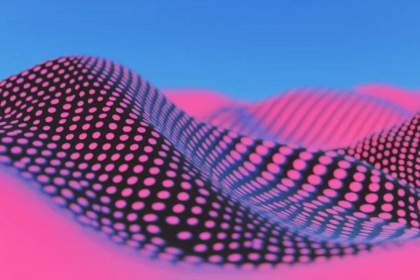 Wave-like Abstract with Dots