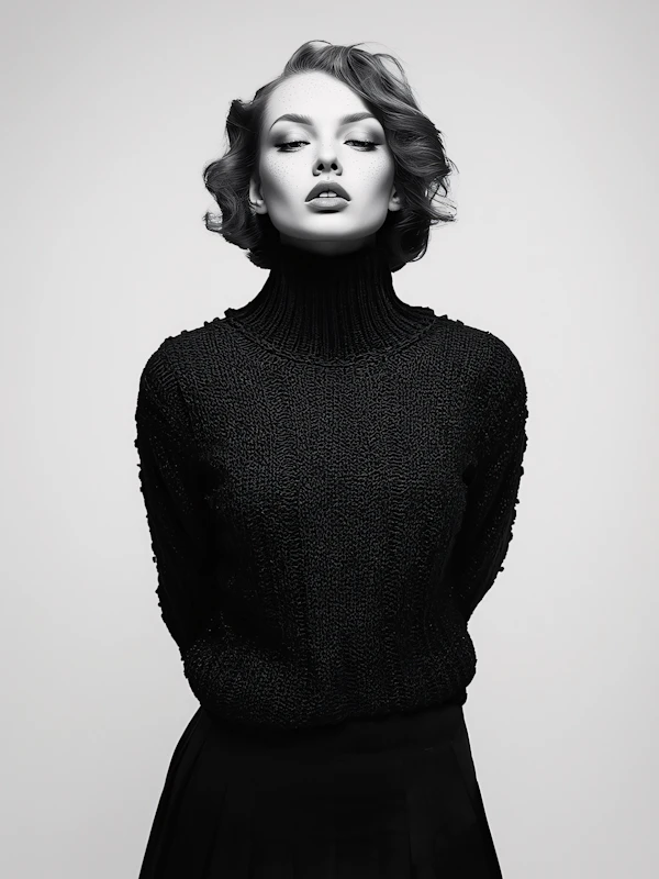 Elegant Monochrome Portrait