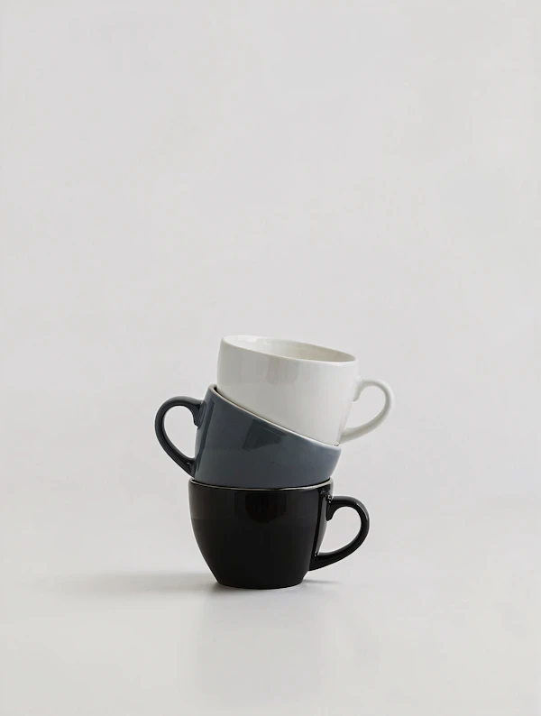 Stacked Ceramic Mugs
