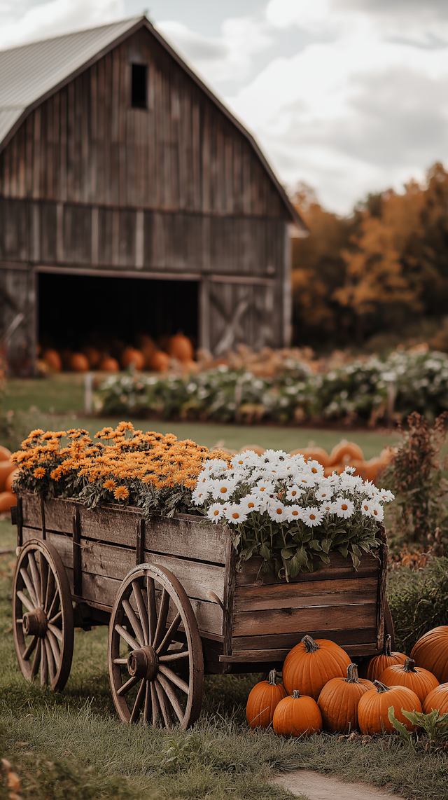 Rustic Harvest Scene