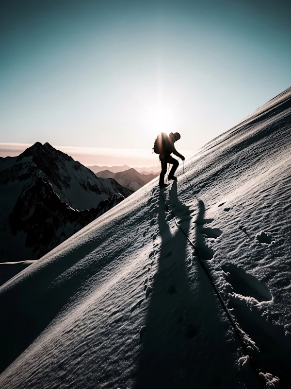 Mountaineer in Ascent