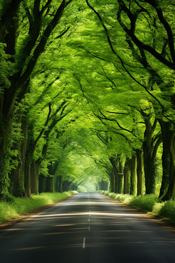 Enchanted Verdant Canopy Road