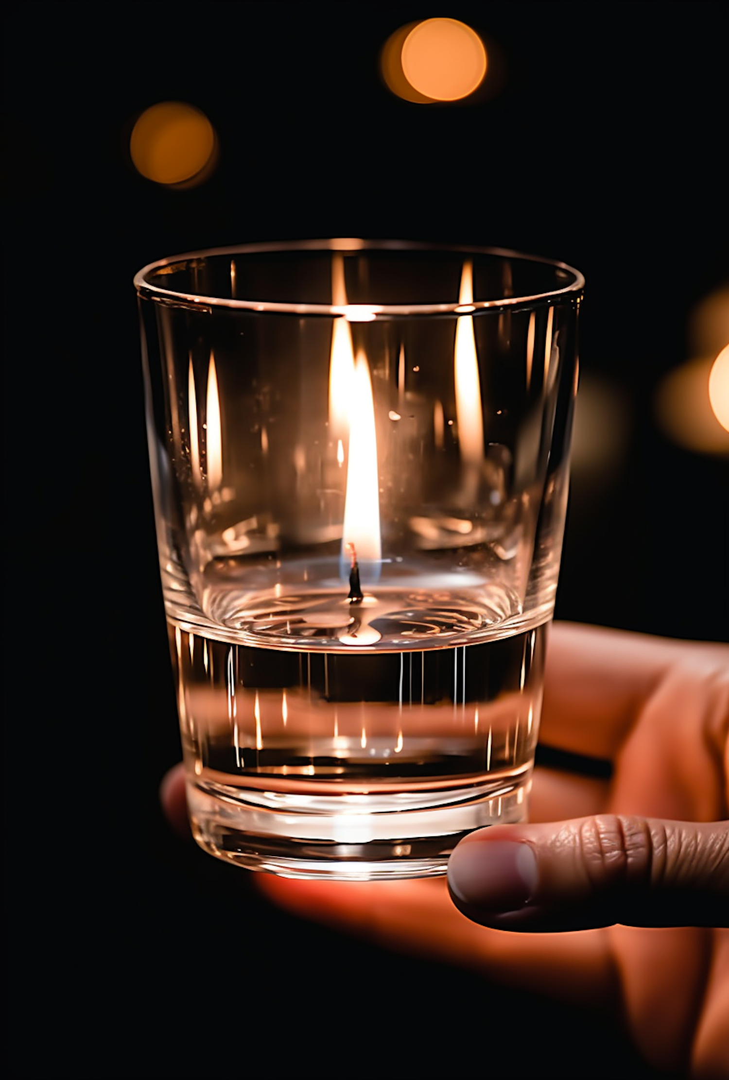 Tranquil Candlelight Embrace