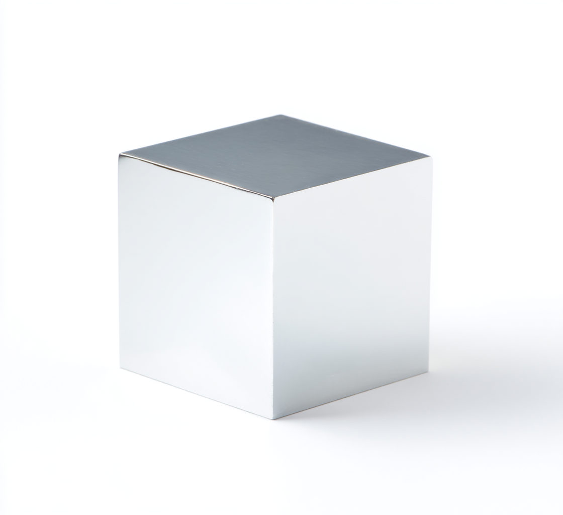 Reflective Metallic Cube Photo on Lummi