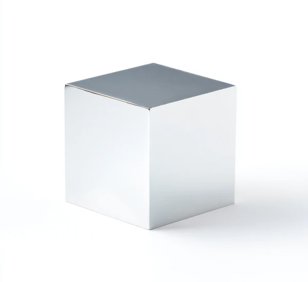 Reflective Metallic Cube