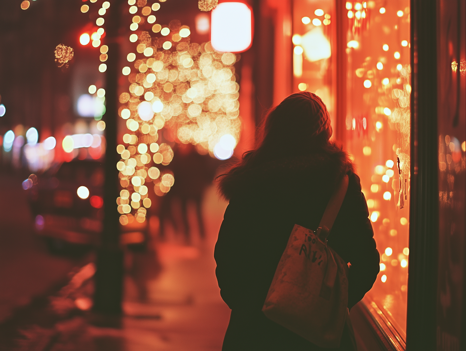 Night Stroll with Holiday Lights